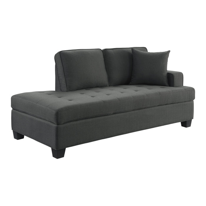 Elmont Charcoal Chaise