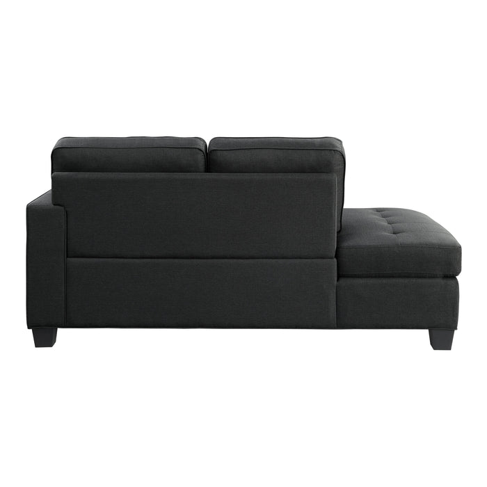 Elmont Black Chaise