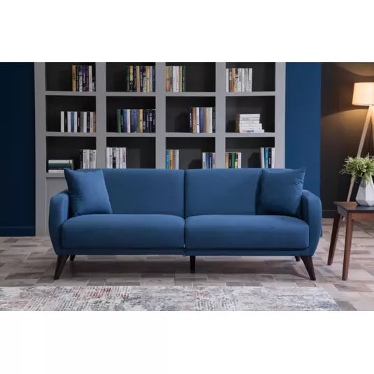 Zigana Indigo Blue Sofa In A Box-Flexy