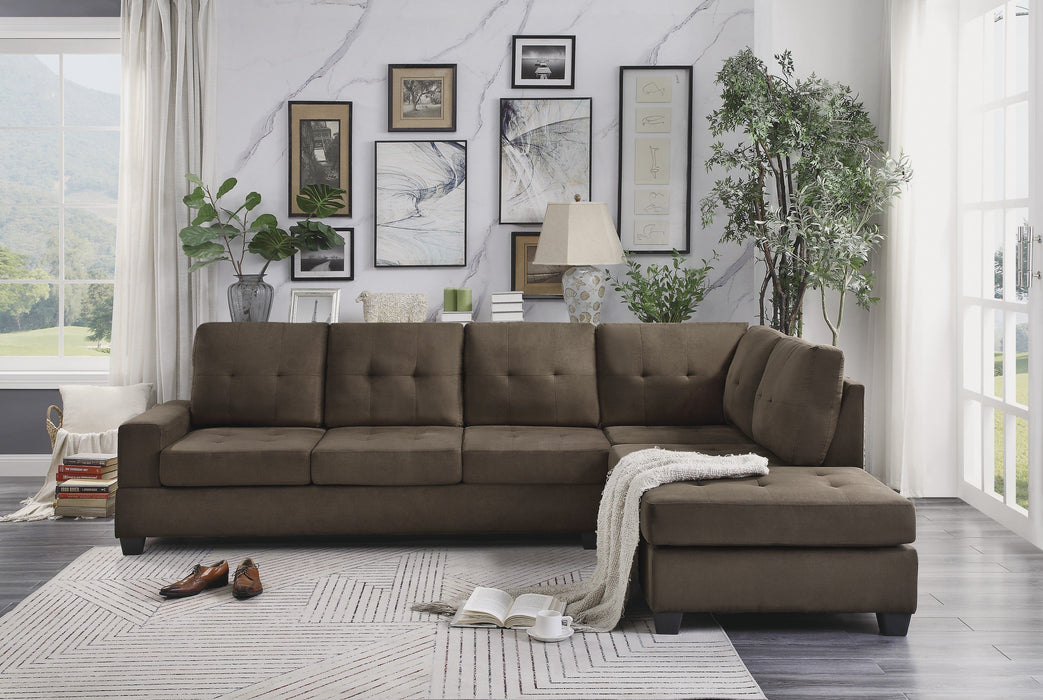 Maston Chocolate Reversible Sectional