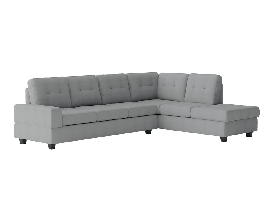 Maston Light Gray Reversible Sectional