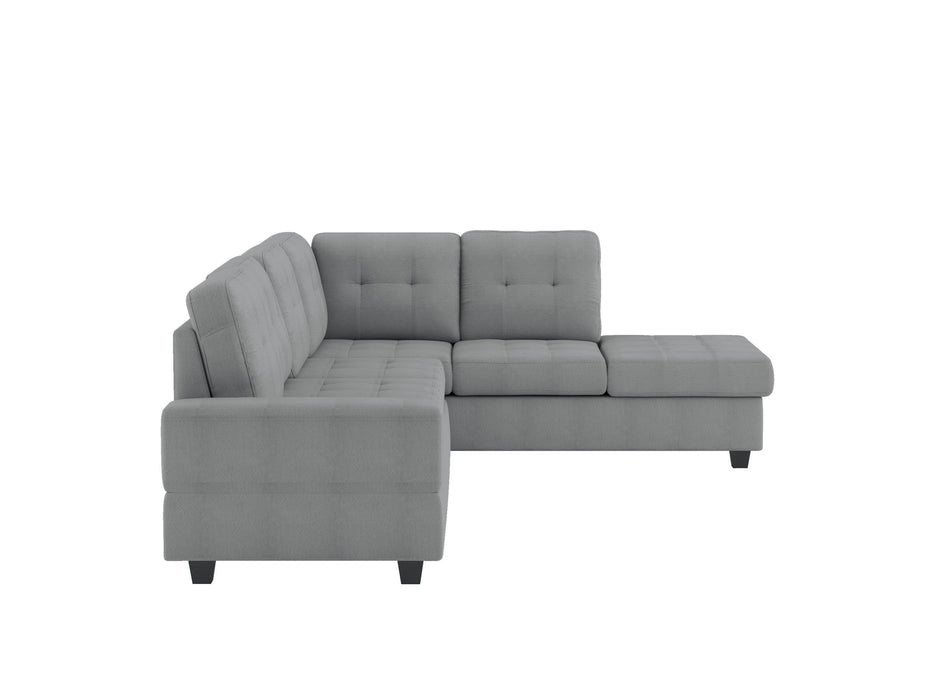 Maston Light Gray Reversible Sectional