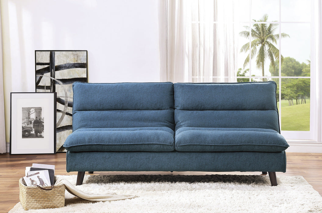 Mackay Blue Elegant Lounger Futon