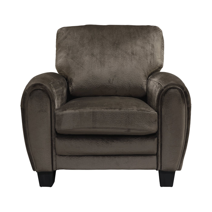 Rubin Chocolate Faux Leather Chair