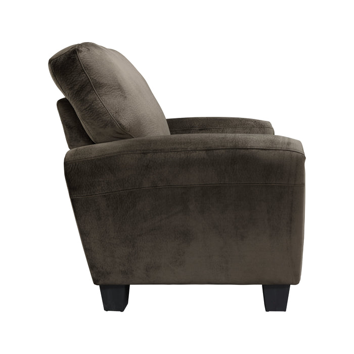 Rubin Chocolate Faux Leather Chair