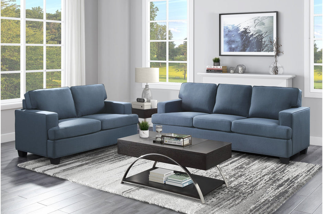 Elmont Blue Living Room Set