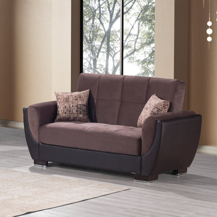 Air Chocolate 2Tone Loveseat