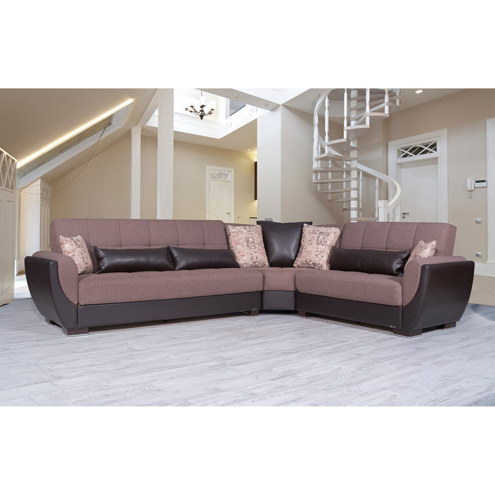 Air Brown 2Tone Sectional