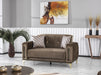 Angel Dark Brown Loveseat Loveseat