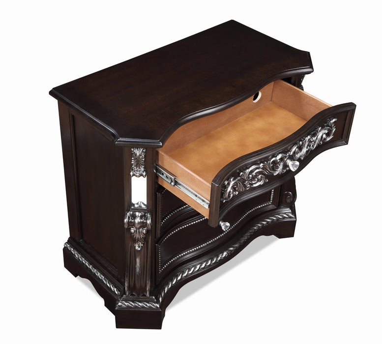 Bankston Dark Brown Nightstand