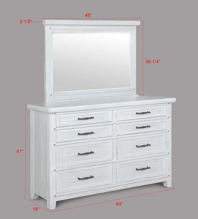 Maybelle White Bedroom Mirror (Mirror Only)