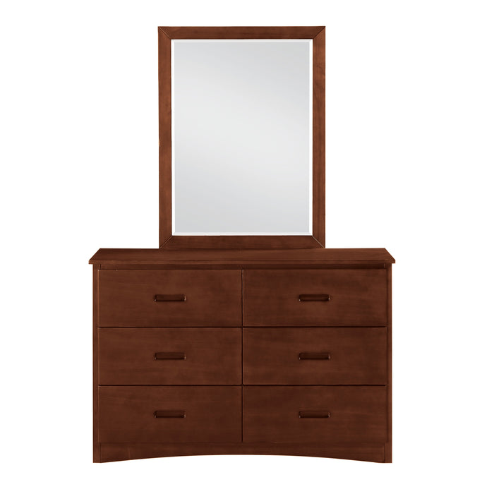 Rowe Dark Cherry Bedroom Mirror (Mirror Only)