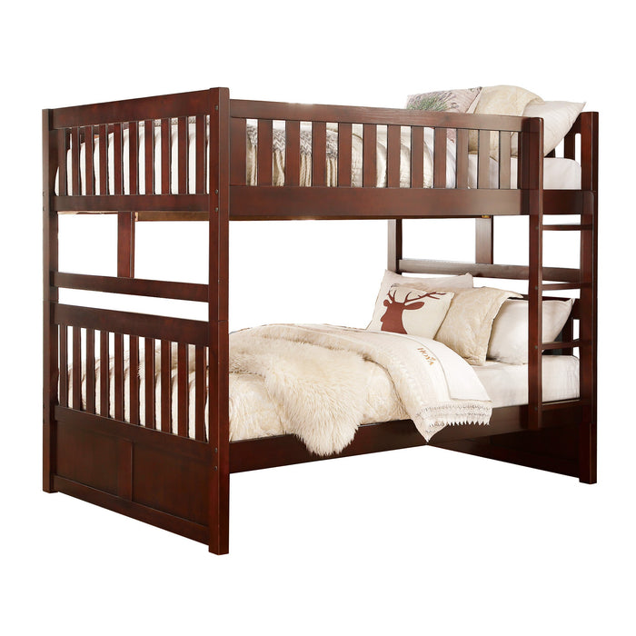 Rowe Dark Cherry Full/Full Bunk Bed