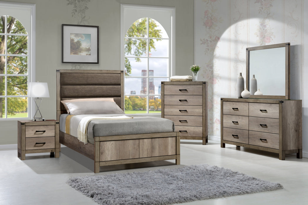 Matteo Melamine Upholstered Panel Youth Bedroom Set