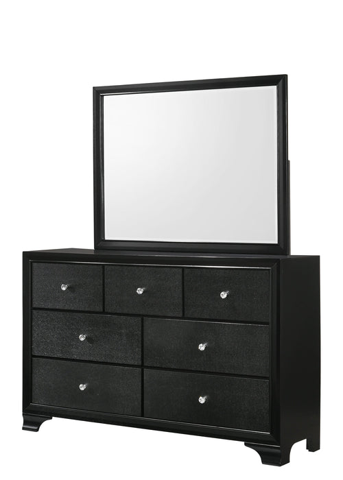 Micah Black Bedroom Mirror (Mirror Only)