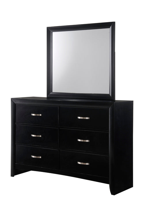 Galinda Black Arch Platform Bedroom Set