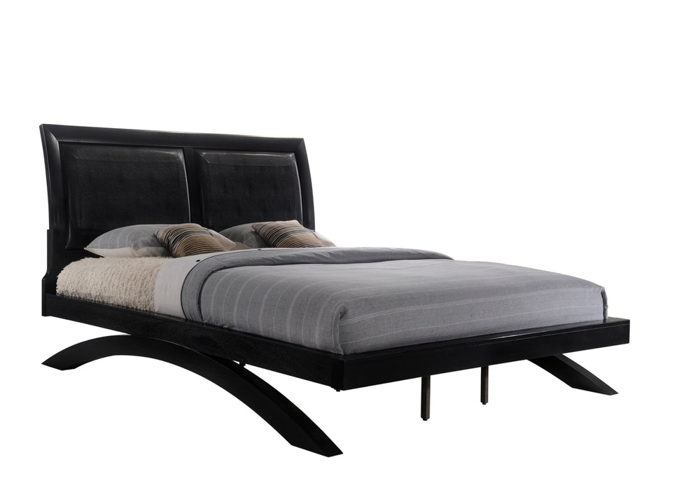 Galinda Black King Arch Platform Bed