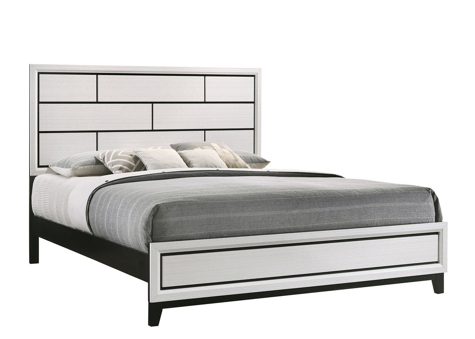 Akerson Chalk King Panel Bed