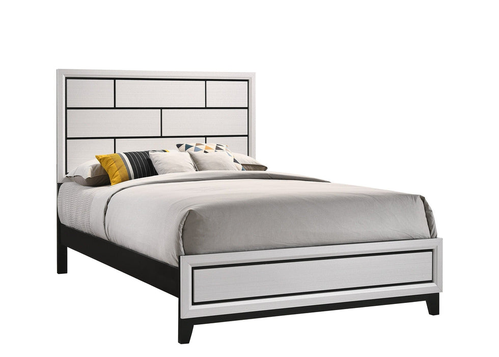Akerson Chalk Queen Panel Bed