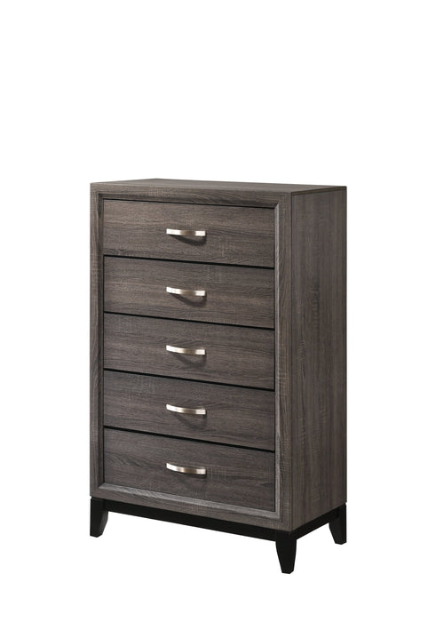 Akerson Gray Panel Bedroom Set