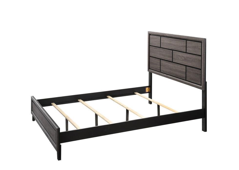 Akerson Gray Twin Panel Bed