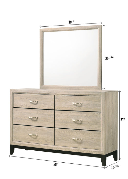 Akerson Driftwood Bedroom Mirror (Mirror Only)