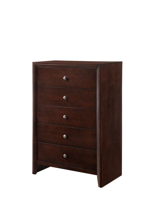 Evan Cherry Panel Bedroom Set