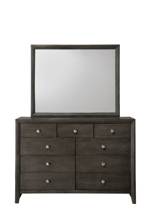 Evan Gray Bedroom Mirror (Mirror Only)