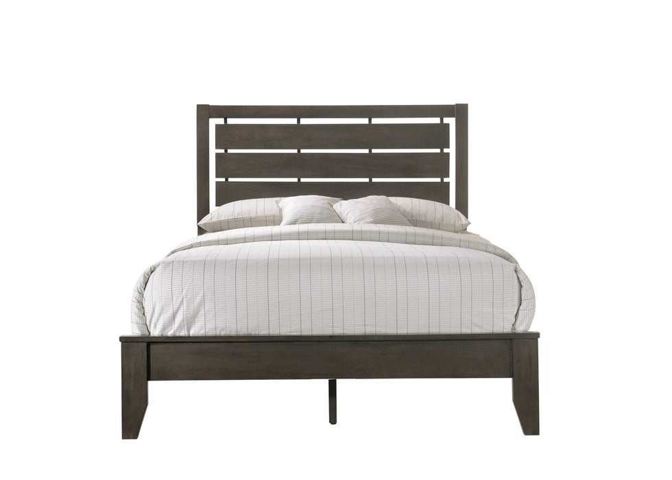 Evan Gray Full Panel Bed