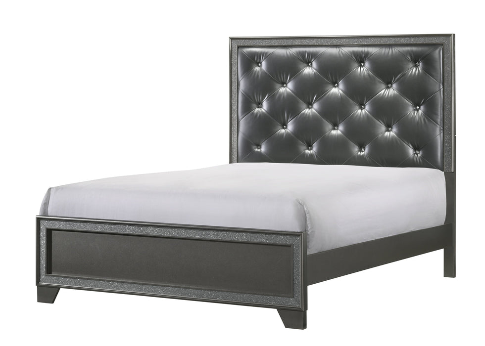 Kaia Gray Queen Panel Bed