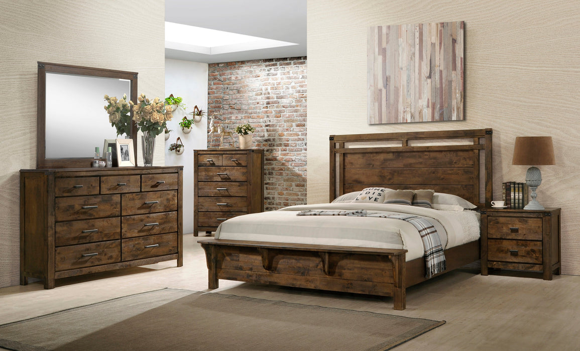 Curtis Brown King Panel Bed