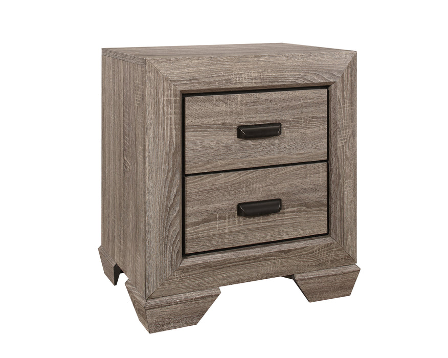 Farrow Grayish Brown Nightstand