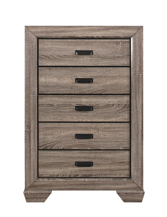 Farrow Grayish Brown Panel Bedroom Set