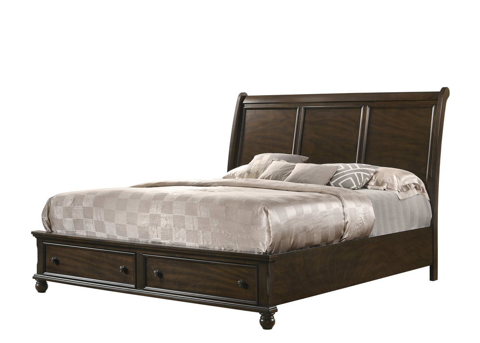 Lara Brown King Storage Platform Bed