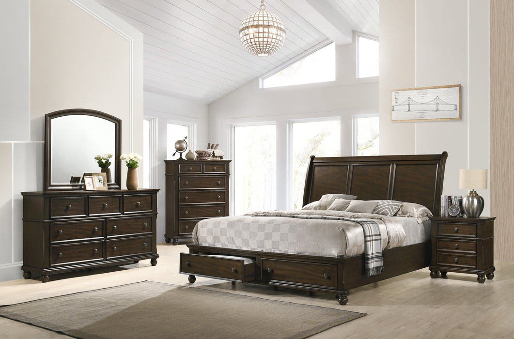 Lara Brown Queen Storage Platform Bed