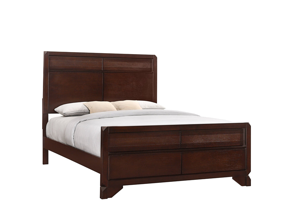 Tamblin Brown Queen Panel Bed