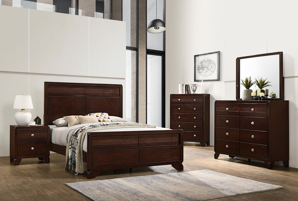 Tamblin Brown King Panel Bed