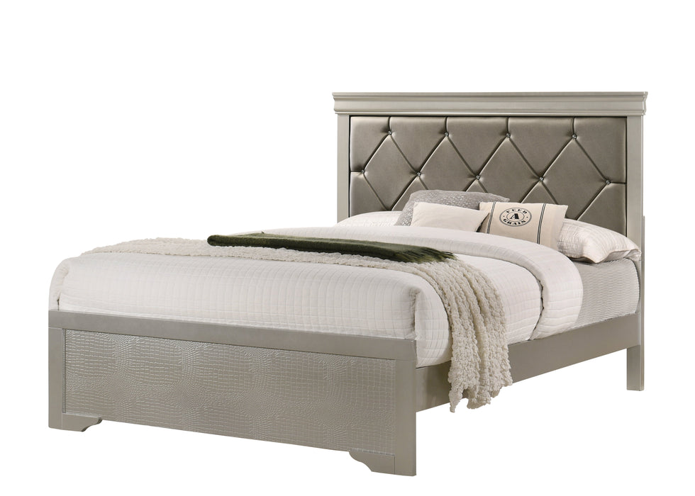 Amalia Silver Panel Youth Bedroom Set