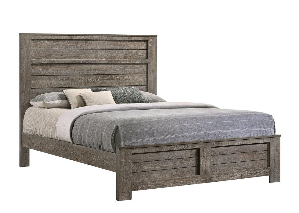 Bateson Brown King Panel Bed