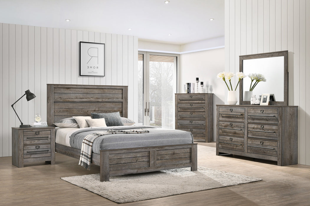 Bateson Brown Panel Bedroom Set