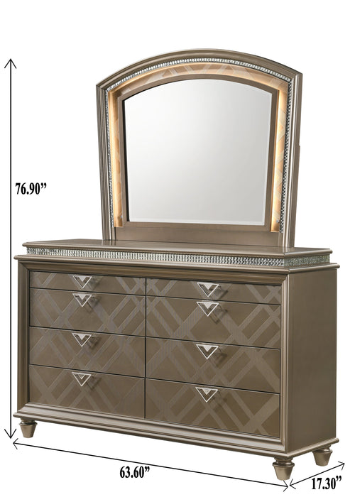 Cristal Gold Dresser