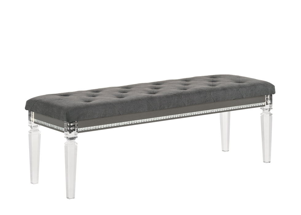 Giovani Dark Gray Bedroom Bench