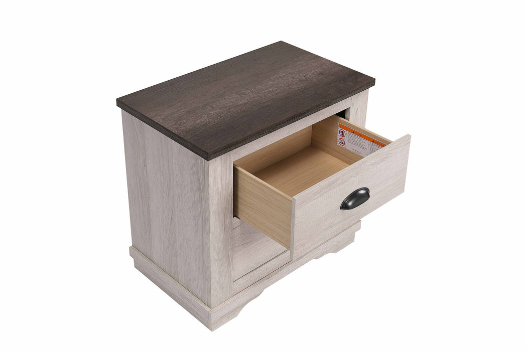 Coralee Chalk/Gray Nightstand