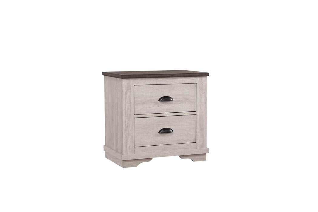 Coralee Chalk/Gray Sleigh Bedroom Set