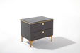 Carlino Prada Grey Nightstand Night Stand