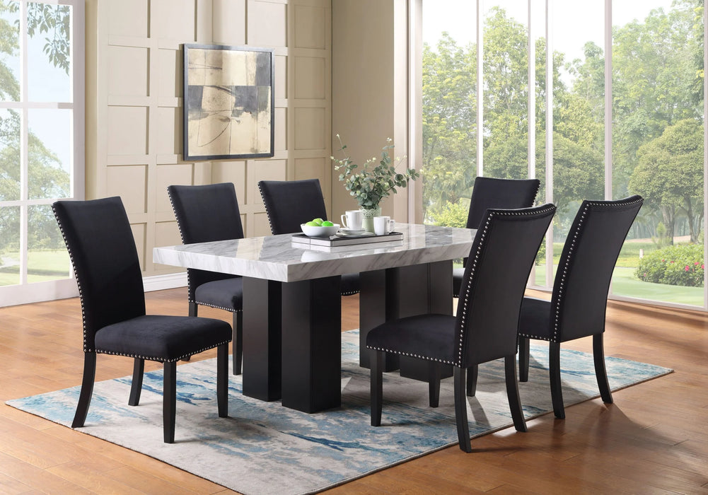 Transitional Solid Wood Dining Chair Black