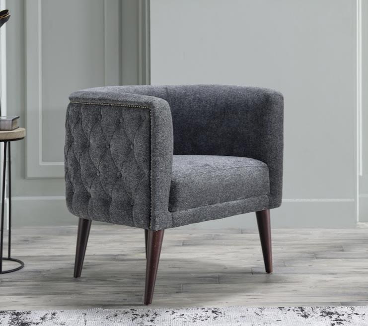 Gray Selma Accent Armchair