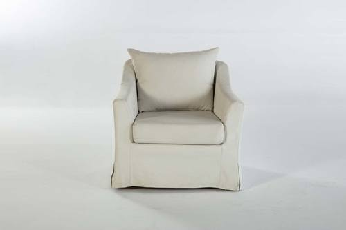 Barlow Cream Barlow Swivel Chair+Ottoman
