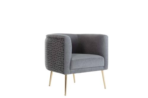 Gray Cloak Accent Armchair