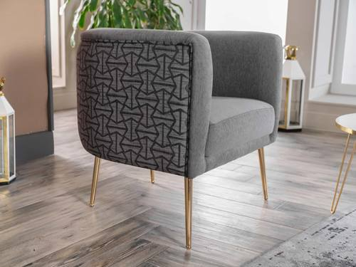 Gray Cloak Accent Armchair